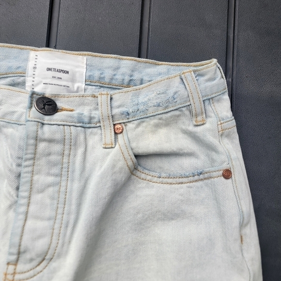 One Teaspoon Brando Trashed Saints Boyfriend Jeans 26 - Picture 13 of 16